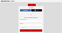 Desktop Screenshot of membership.square-enix.com
